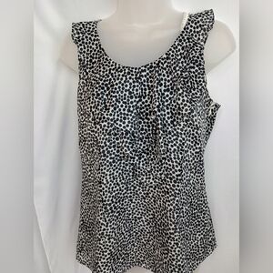 2/$30 WHITE HOUSE BLACK MARKET Polka Dot Sleeveless Top (#1,424)